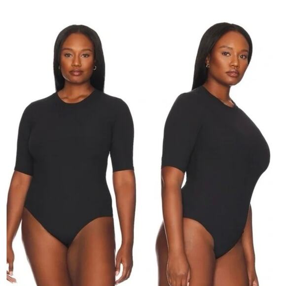 SPANX Suit Yourself Rib-Knit Crewneck Black Bodysuit NWT Women’s Size 1X - Picture 10 of 10